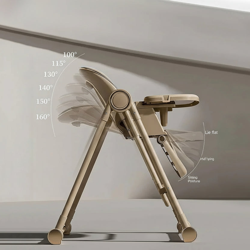 Silla Alta Plegable para Bebé 2 en 1 – Portátil y Multifunción