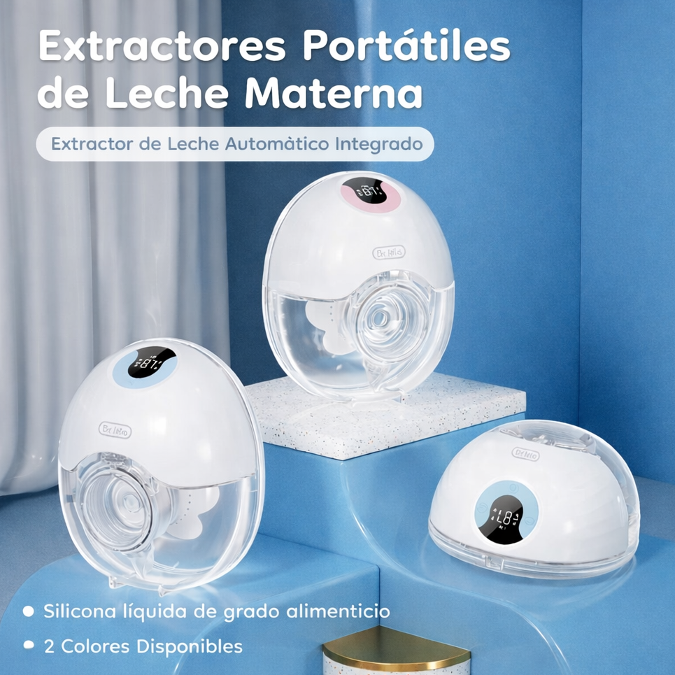 Extractor de Leche Eléctrico Portátil Manos Libres con Pantalla LED
