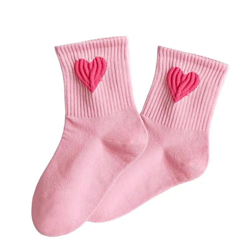 Calcetines de Bebé con Corazones – Pack de 5 Pares