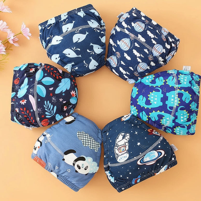 Pañales de Aprendizaje Impermeables Reutilizables para Bebé - Pack 4 Unidades