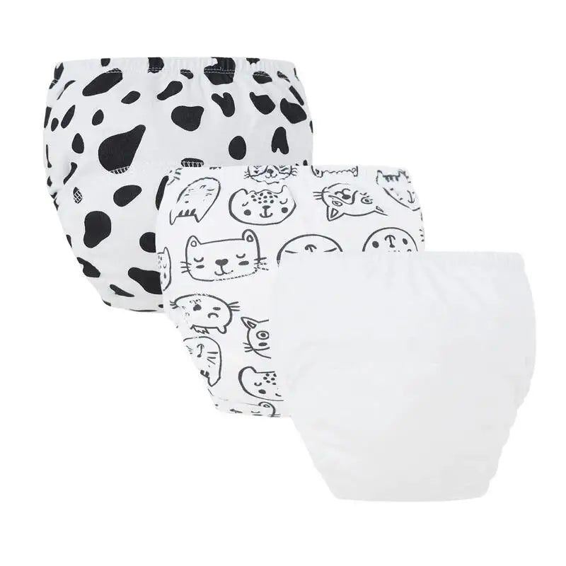 Pañales de Aprendizaje Reutilizables para Bebé de Algodón - Pack 3 Unidades