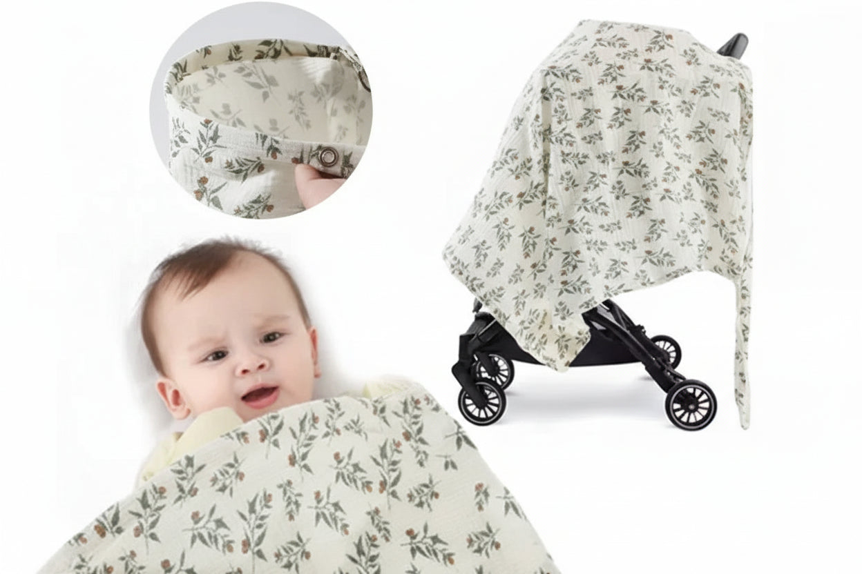 Cubierta de Lactancia de Algodón Multiusos