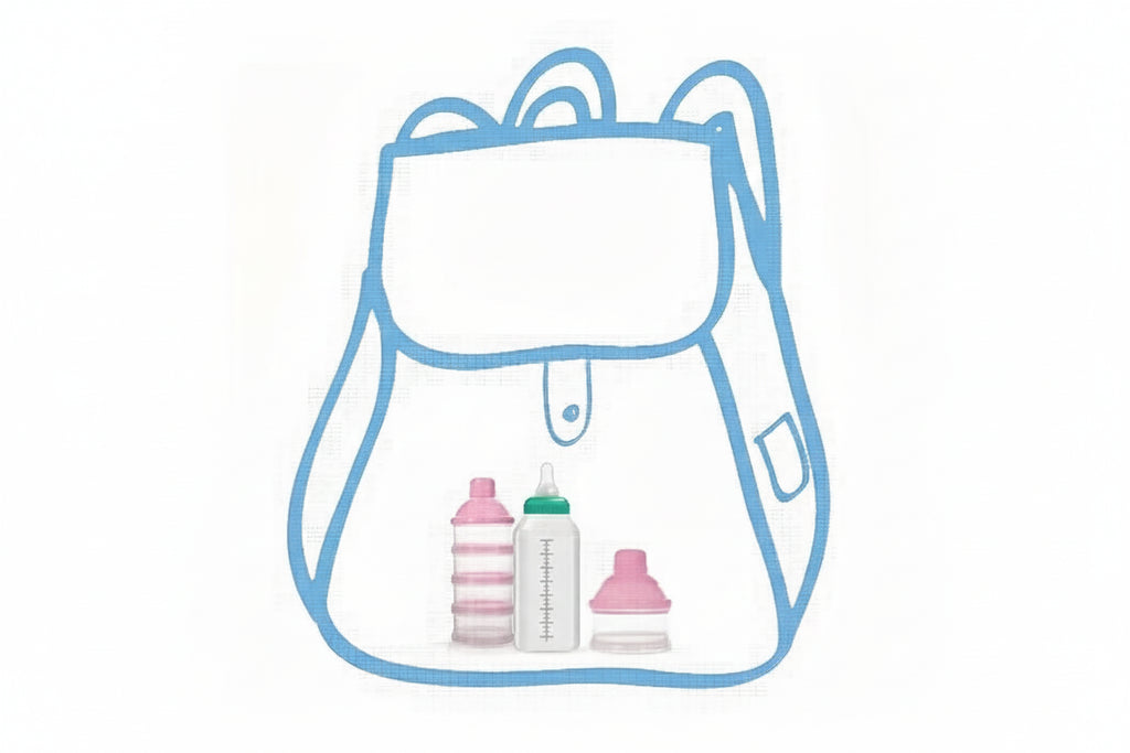 Caja para Leche en Polvo para Bebé con Compartimentos Independientes