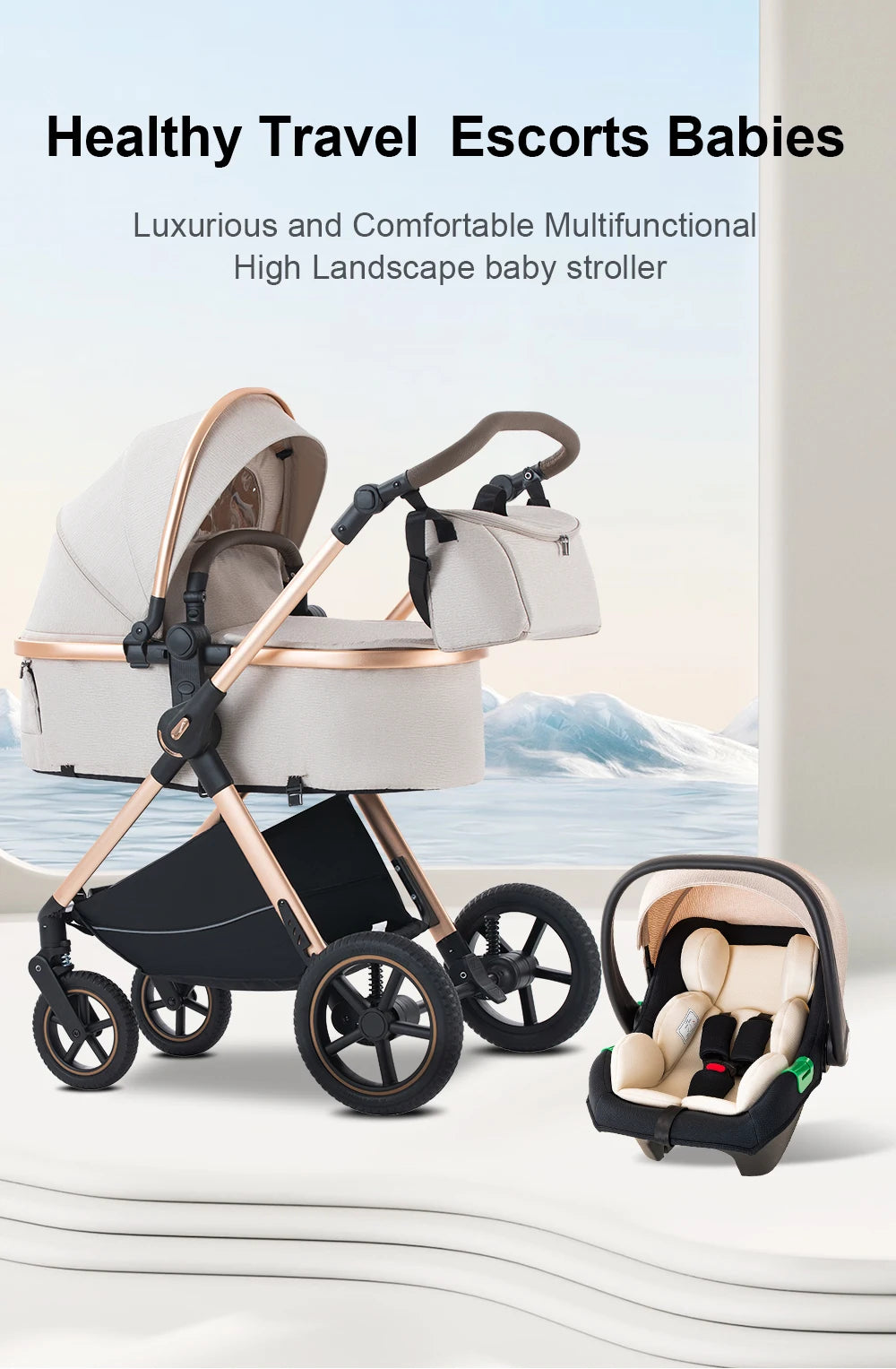 Carrito bebé 3 en 1 - ASTRO