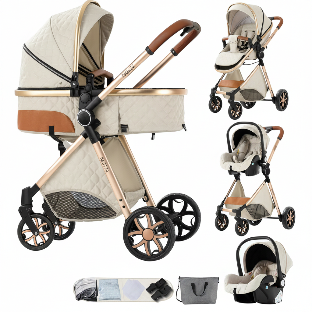 Carrito bebé 3 en 1 - MERCURIO
